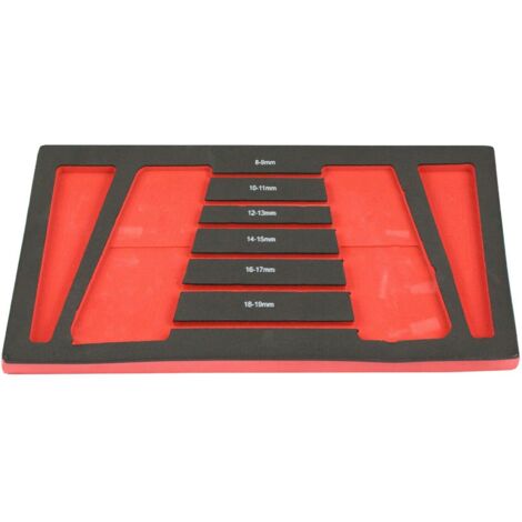 Modulo eva vacio para llaves de vaso articuladas 6 piezas para carro de herramientas (1/2)