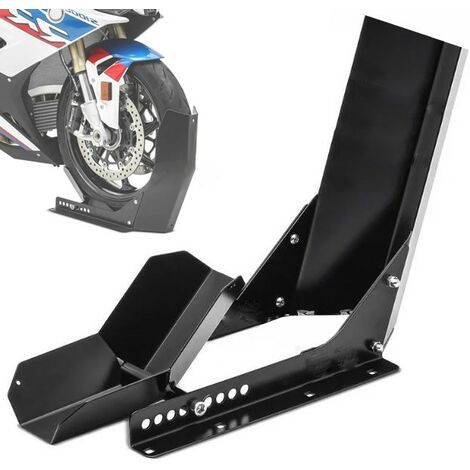 SOPORTE DE MOTO PARA RUEDA DELANTERA REGULABLE, RUEDAS DE 16 A 21"