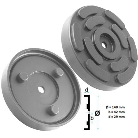 JOMAFA - Taco De Goma Para Elevador De Taller Omcn, Rogen, 140 Mm Diametro (1/4)