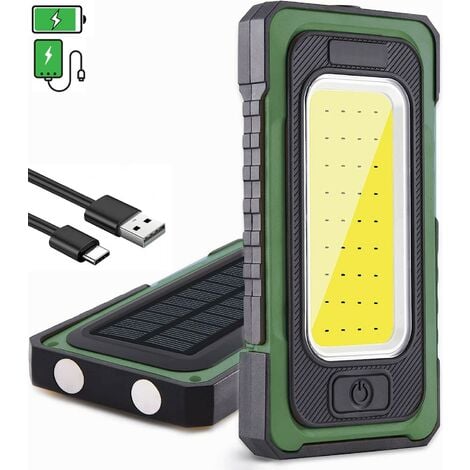 Linternas, linterna de campamento, linternas solares de carga para  teléfono, linterna LED recargable por USB, plegable y portátil para  emergencias