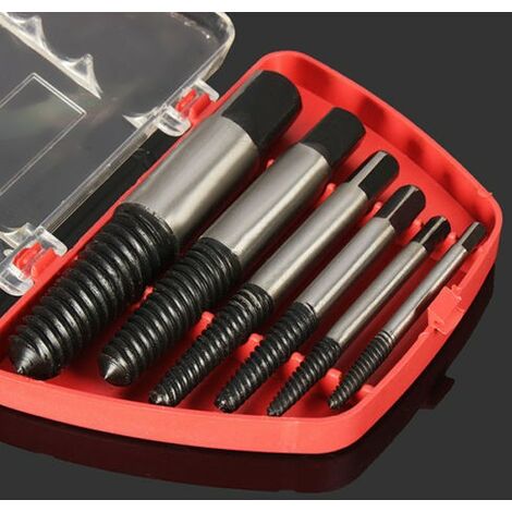 JUEGO DE EXTRACTORES DE TORNILLOS ROTOS 6 PIEZAS