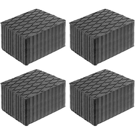 JOMAFA JUEGO DE 4 TACOS DE GOMA PARA ELEVADOR 160 x 120 x 120 mm de ALTURA COMPATIBLE CON ravaglioli, corghi, omnc…