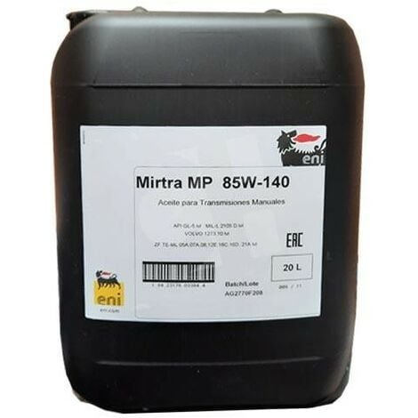 ENI G07750 - ACEITE PARA ENGRANAJES ENI MIRTRA MP 80W90 , 20 LITROS