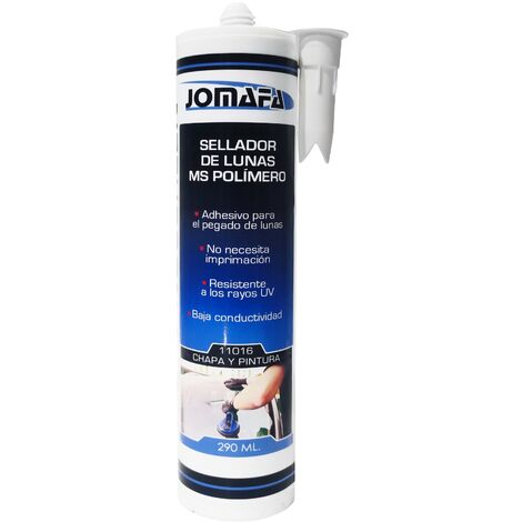 Polimero MS Sellador para lunas parabrisas de coche, 290 ml
