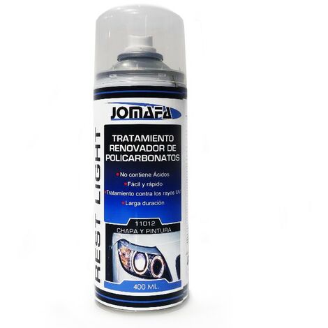 Spray restaurador de faros pre ITV renovador de policarbonatos, 400 ml