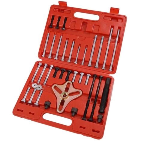 JOMAFA EXTRACTOR UNIVERSAL DE VOLANTE Y POLEAS PARA BARRAS ESTABILIZADORAS Y VOLANTES, 46 PIEZAS
