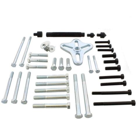 JOMAFA EXTRACTOR UNIVERSAL DE VOLANTE Y POLEAS PARA BARRAS ESTABILIZADORAS Y VOLANTES, 46 PIEZAS