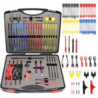 Kit de cables para multimetro con puntas de prueba, pinzas, enchufes y comprobadores, 92 piezas