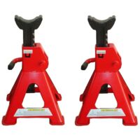 JUEGO DE 2 CABALLETES BORRIQUETAS 3 TONELADAS TALLER COCHE CON CERTIFICADO CE