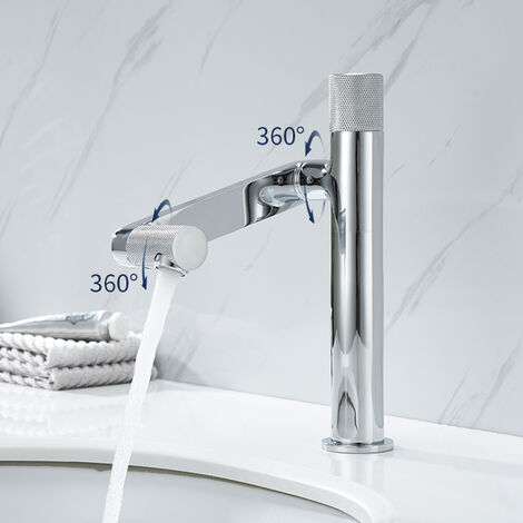 Il rubinetto Essentials può essere ruotato di 360 ° Rubinetto bagno Miscelatore monocomando Miscelatore lavello e miscelatore cucina