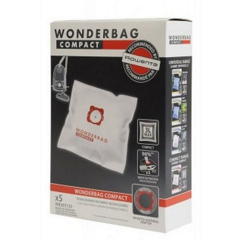 Lot De 5 Sacs D'aspirateur Pour Moulinex MO151301 MO151401 - Modèles Avec /4Q0 - Couleur Sable - Neufs