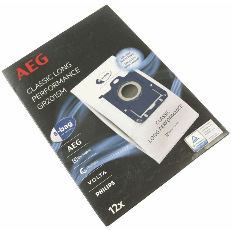 LUTH Premium Profi Parts Compatibile Con Sacchetti Filtro AEG Gr201Sm S-Bag® Classic Long Performance 9001688242 Per Aspirapolvere Da Pavimento, 12 Pezzi Filtro - Foto 14