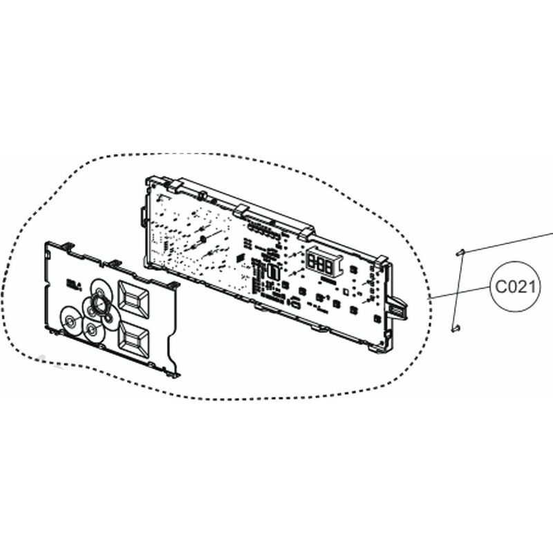 Scheda elettronica, modulo di potenza (Riferimento C021) - Lavatrice ...