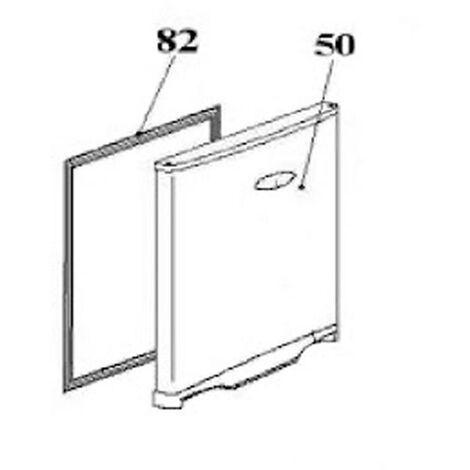 sparefixd Per ripiano in vetro Candy & Trim 460 x 295 mm frigorifero congelatore