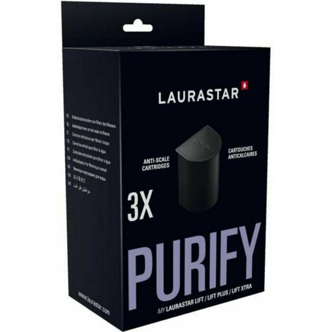Laurastar - cartucce anticalcare purify lift plus - confezione da 3 pezzi - 5027800525 - 0790776004813