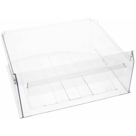 VIOKS Cassetto Porta Alimenti Per Frigorifero Neff (Ricambio 00449014) – Plastica Trasparente Con Maniglia Grigia – Larghezza 42 Cm - 4