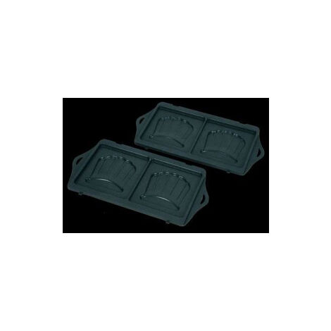 Ultratec Set Piastre Per Waffle Belgi 2 In 1 Per Contact Grill, Antiaderenti, Lavabili In Lavastoviglie, 4 Waffle Alla Volta