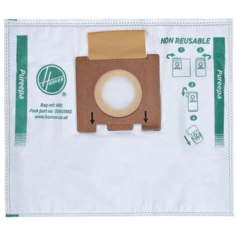 Scatola 4 sacchetti in microfibra H81 - Aspirapolvere - HOOVER - 3079958016361947214 (1/5)