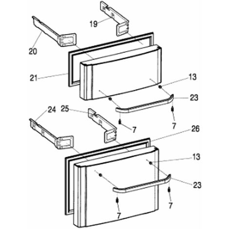Guarnizione cassetto inferiore originale (codice 26) - Frigorifero, congelatore - ARISTON HOTPOINT - 3374988058331042666