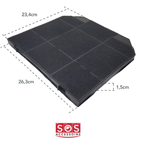 FILTRO CARBONE TYPE 20 PER CAPPA ASPIRANTE CUCINA ELICA SMEG CANDY 220 X 180 Mm EUR 23,90 - IT - Foto 9