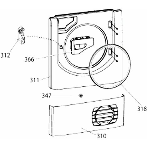 Piastra originale (riferimento 310) - Asciugatrice - ARISTON HOTPOINT -  3461238015250847604