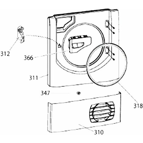 Hotpoint A3D91 H3D81 H3D91 INDESIT I3D81 Riscaldatore Asciugacapelli 166306191494 - Foto 6