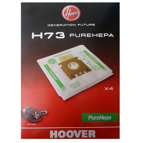 Confezione da 4 sacchetti microfibra pure hepa originali hoover athos - h73