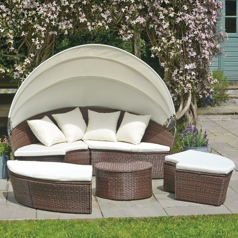 Evre rattan 2024 garden set