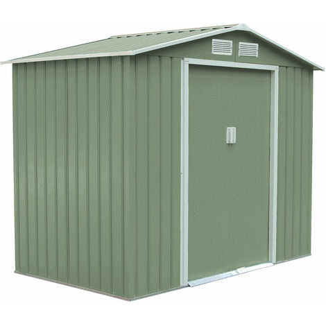 Evre XXL Garden Shed Outdoor Storage Patio With Lockable Door Strong Structure Light Green (1/4)