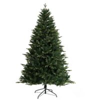 Evre Christmas Green Tree PE+PVC Metal Stand & Auto Struction 6ft