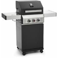 CosmoGrill 2+1 Platinum Black Gas Barbecue incl. Side Burner