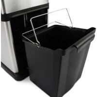Evre Stainless Steel Recycling Bin | 2 compartment | 34L ( 18L + 16L ) |