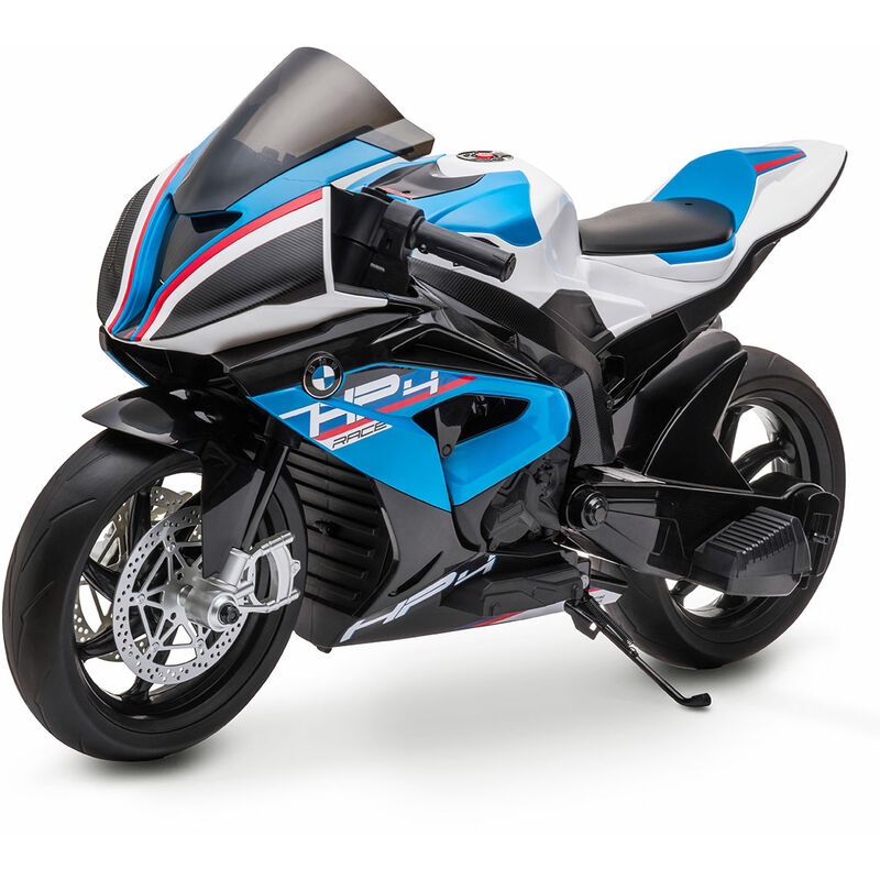 Playkin Moto Niños bmw hp4 blue 12v recargable triciclo infantil +3 años para licencia oficial control