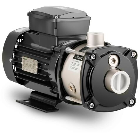 Bomba de agua GREENCUT BA750C de 750 W, caudal 67 L/min y altura máxima de bombeo de 54 m. Acero inoxidable, silenciosa, fácil de instalar y bajo mantenimiento, ideal para aguas claras