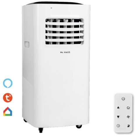 ARTIC-160 - Aire acondicionado portátil frio, conexión Wifi APP, enfriador móvil, clase A, 3 en 1: refrigeración 7000BTU/h, 1765 frigorías, ventilador, deshumidificador y mando a distancia, ≥14 m2