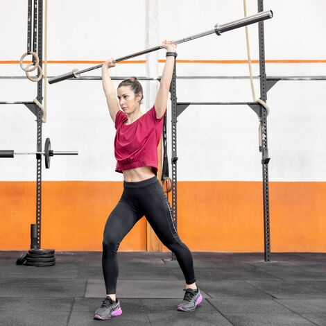 Barra Entrenamiento Musculación 2 Bandas Elásticas 15 kg