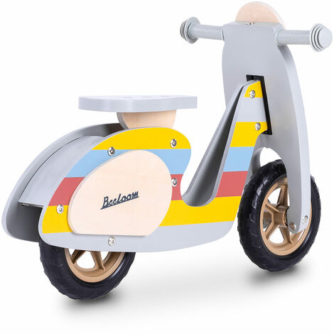 Moto correpassillos Rainbow scooter de madera para ni os con