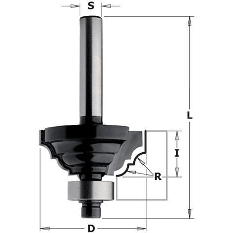 K941-430 HM-FRAISE A PROFIL HW Z2 S=8 D=42.9X18X60 R=6.3 DR (1/2)
