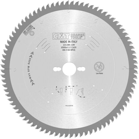 223.072.10M LAME DE SCIE POUR CORIAN® D=250X3.2X30 Z=72 MTCG