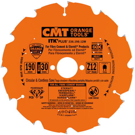 236.250.16M LAME CIRCULAIRE EN DIAMANT POUR MATeRIAUX DURS 250X2.4/1.8X30 Z16 TCG (1/5)