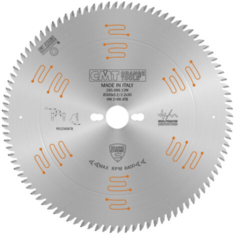 285.680.10M LAME CIRCULAIRE EN CHROME  250X3.2/2.2X30  Z=80  5° ATB (1/5)