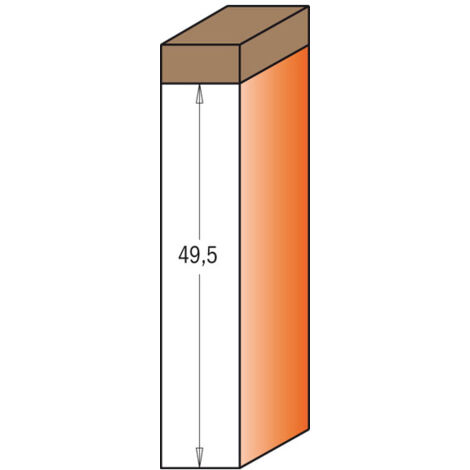 CMT – Couteau à fraiser C/Colt HW Z1 S=12 – Fraise pour défonceuse – Diamètre de la queue 12mm – Longueur 100mm – Pour bois dur