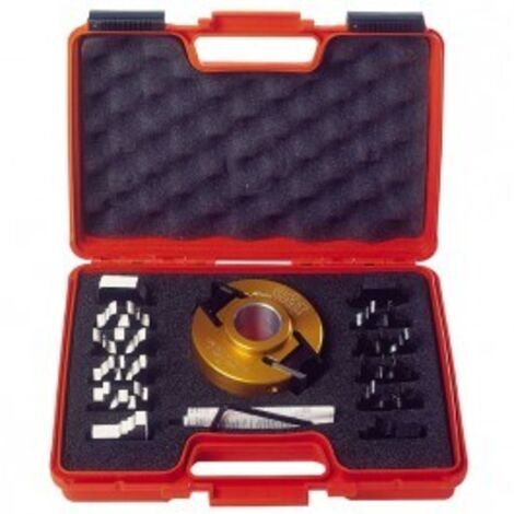 CMT – Coffret porte-outils de toupie avec limiteurs – 7 paires de couteaux 40mm – Pour ébénistes professionnels – Norme EN 847-1 (1/5)