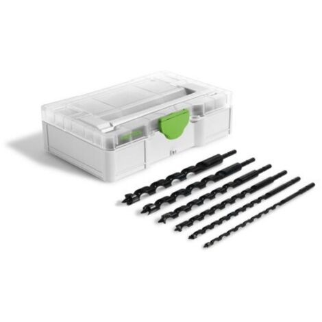 Festool – Foret hélicoïdal D 6/8/10/12/14/16 mm – Pour bois dur et tendre – Changement rapide avec CENTROTEC – Systainer³ inclus