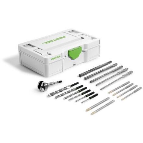 Festool – Foret à métaux SDS-Plus D 5-12mm – Kit de 18 pièces avec embouts PZ et TX – Pour béton armé et bois – Systainer³ SYS3 S 76