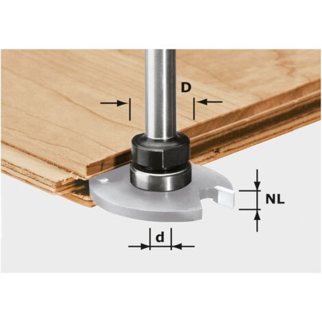 Festool – Broche porte-outil S8 1,5-5 – Pour fraises à rainurer 1,5-5 mm – Profondeur de fraisage précise – SKU 499803 (1/2)