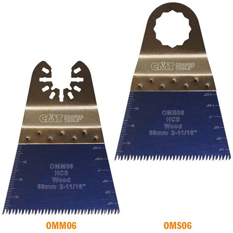 OMM06-X5 5 lames de coupe pour bois HCS 68 x 40 mm 14 TPI-U