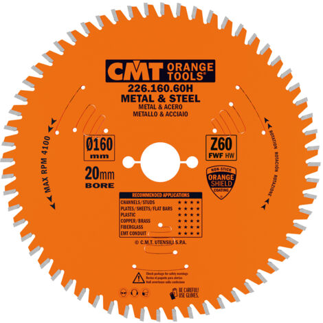 226.160.60H LAME DE SCIE POUR MeTALS 160X2.0/1.6X20+16 Z60 FWF (1/5)