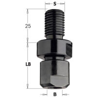 CMT – Mandrin de fraisage M14x2 avec bague pour pinces d=6-9,5 – Précision pour usinage de métaux – Compatible avec outils professionnels