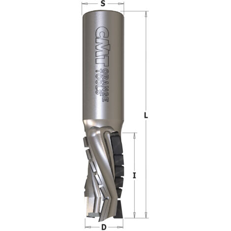 Fresa helicoidal 1 filo (Z1) diámetro 1.5mm - CNC
